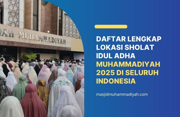 Daftar lengkap lokasi sholat idul adha muhammadiyah 2025 di seluruh indonesia