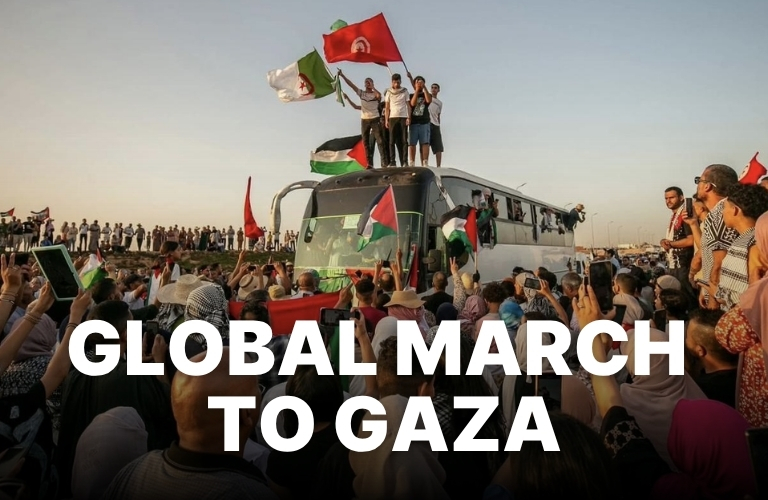 Istri sutradara 'sang pencerah' ikut global march to gaza, bela palestina!