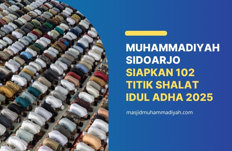 Muhammadiyah sidoarjo siapkan 102 titik shalat idul adha 2025