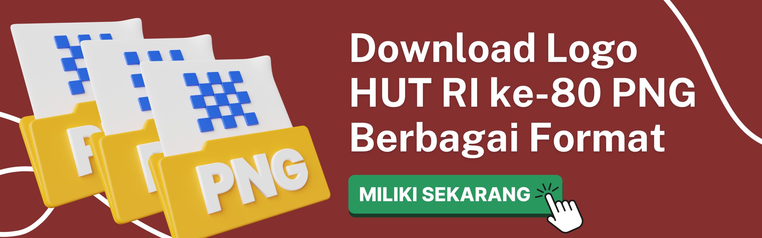Download logo hut ri ke 80 png