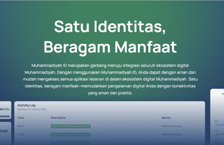M id satu akun untuk semua ekosistem layanan digital muhammadiyah