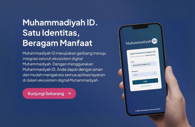 Satu akun untuk semua ekosistem layanan digital muhammadiyah