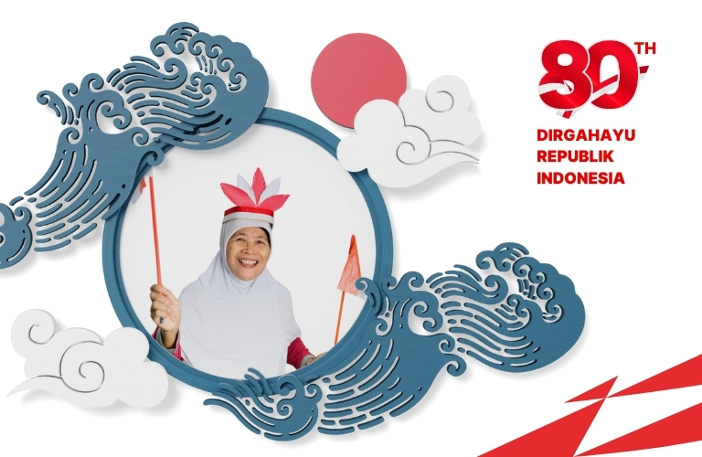 Twibbon hut ke 80 ri tahun 2025 terbaru