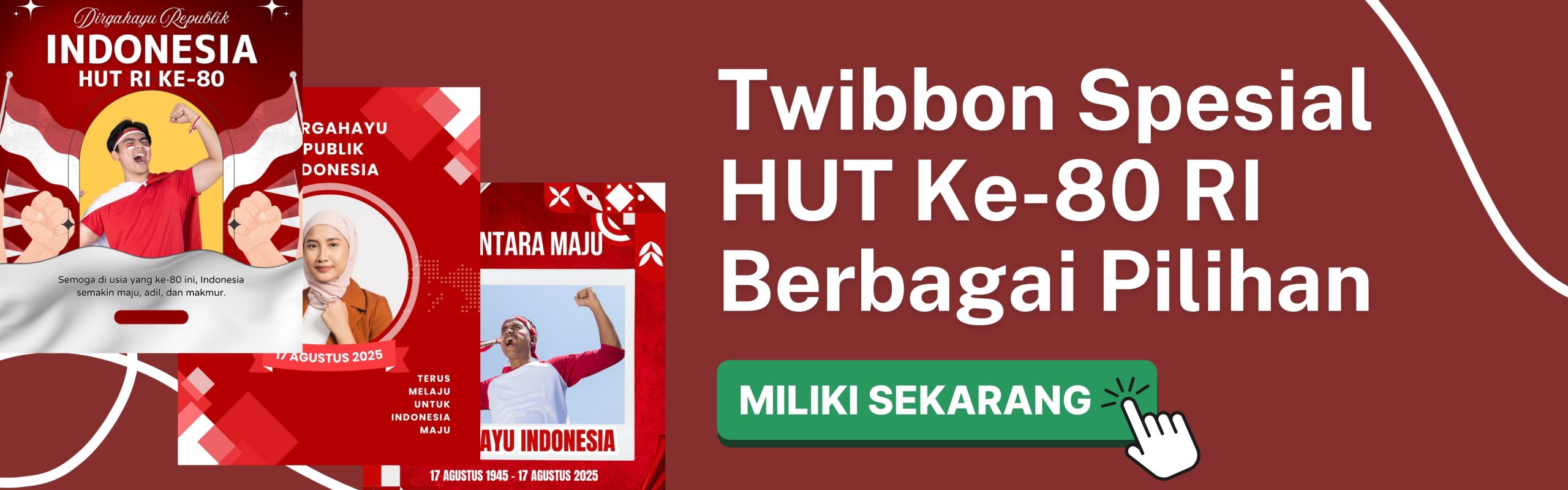 Twibbon hut ke 80 republik indonesia tahun 2025