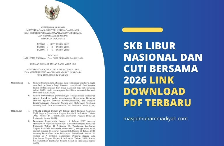 Skb libur nasional dan cuti bersama 2026 link download pdf terbaru