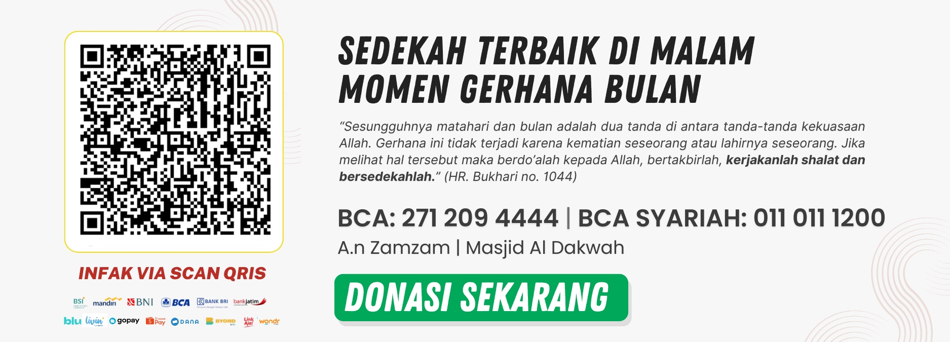 Sedekah di malam gerhana bulan