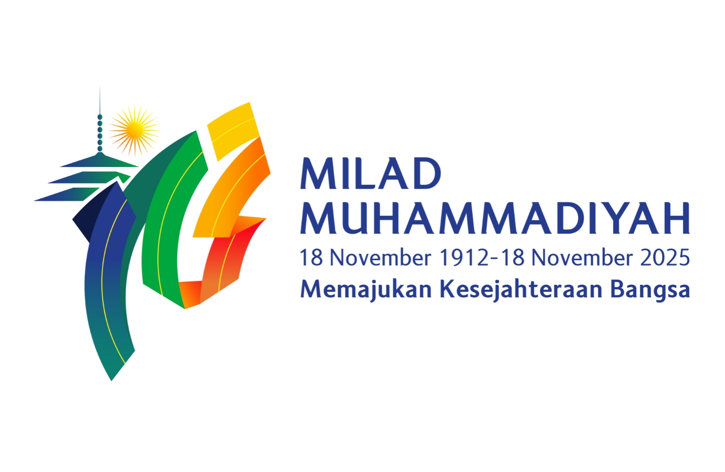 Download logo milad ke 113 muhammadiyah png