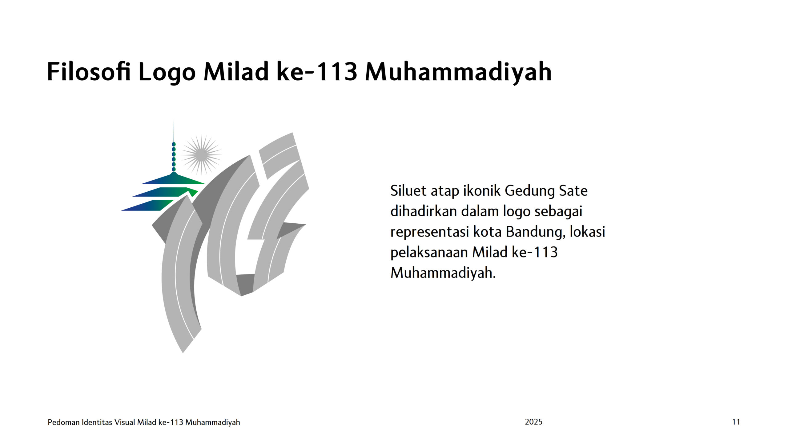 Filosofi logo milad ke 113 muhammadiyah tahun 2025 2