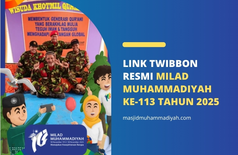Link Twibbon Resmi Milad Muhammadiyah ke 113 Tahun