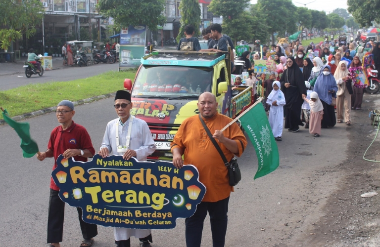 Masjid Al Dakwah PRM Geluran Gelar Pawai Tarhib Ramadhan 1447 H dan Opening Bazar UMKM Geluran Berdaya