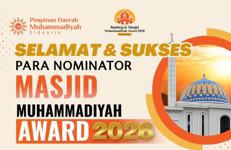 17 Masjid Muhammadiyah Jadi Nominator CRM Award 2026 Tingkat PDM Sidoarjo, Ada Masjid Al Da'wah Geluran
